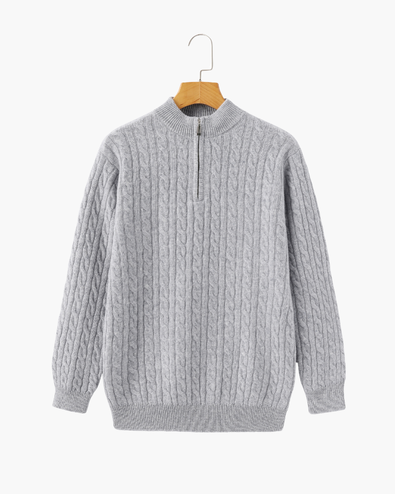 Classic 100% Cashmere Half Zip