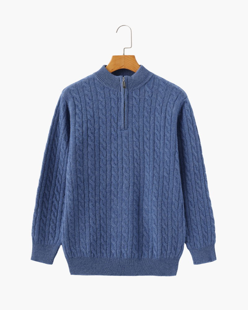 Classic 100% Cashmere Half Zip