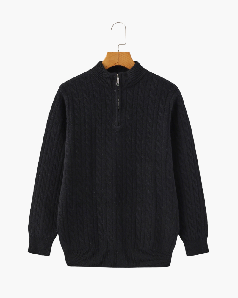 Classic 100% Cashmere Half Zip