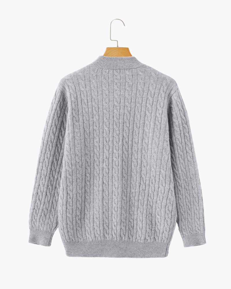 Classic 100% Cashmere Half Zip