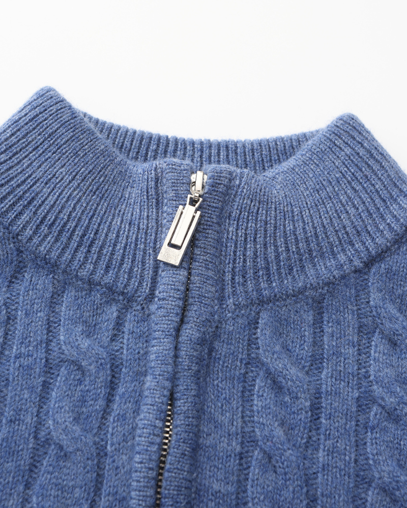 Classic 100% Cashmere Half Zip