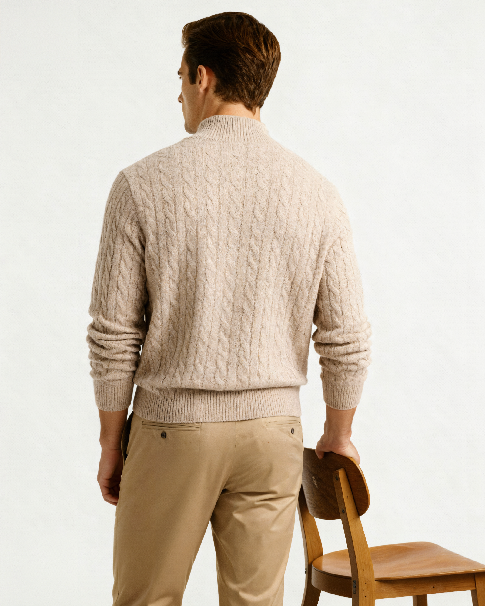 Classic 100% Cashmere Half Zip