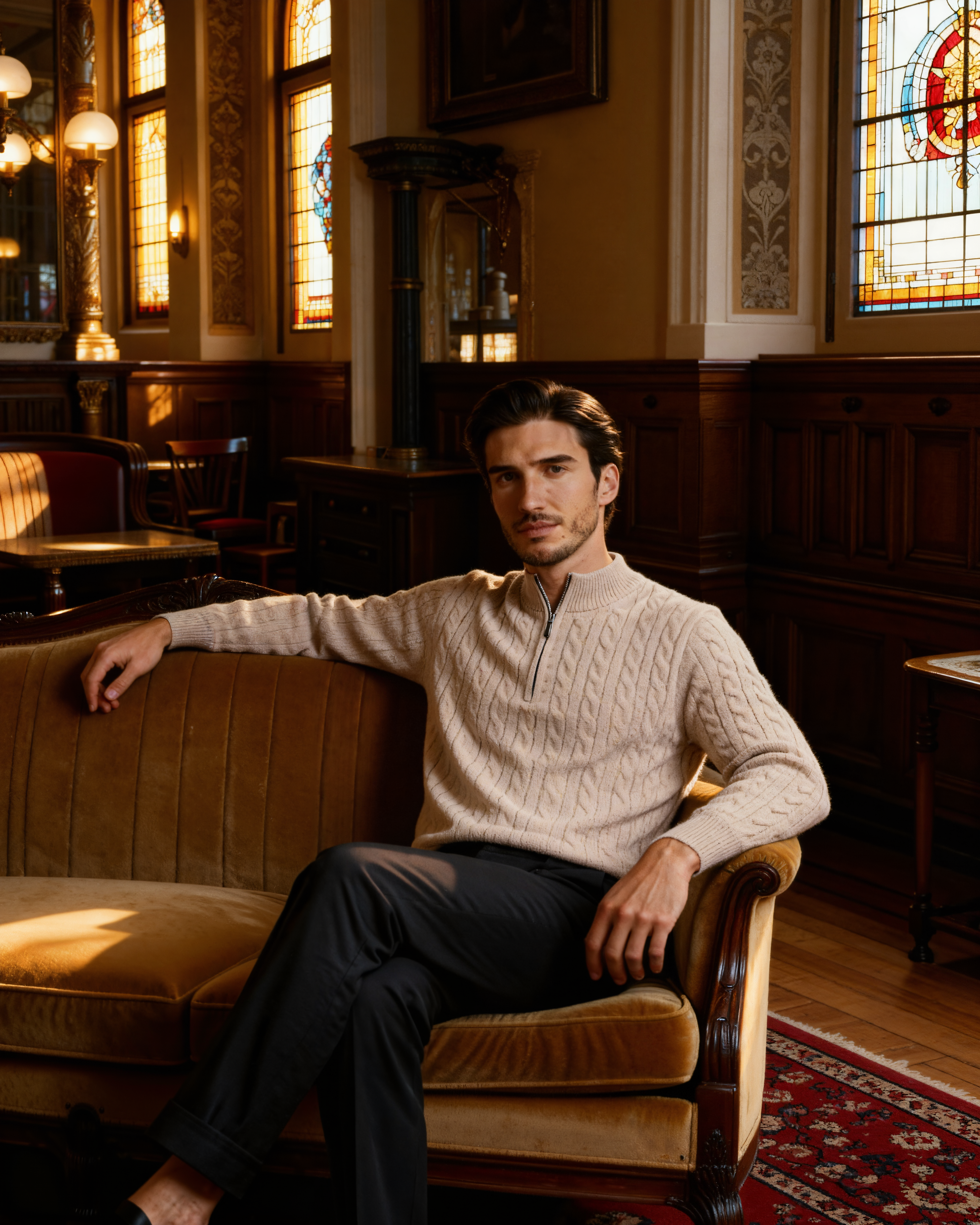 Classic 100% Cashmere Half Zip